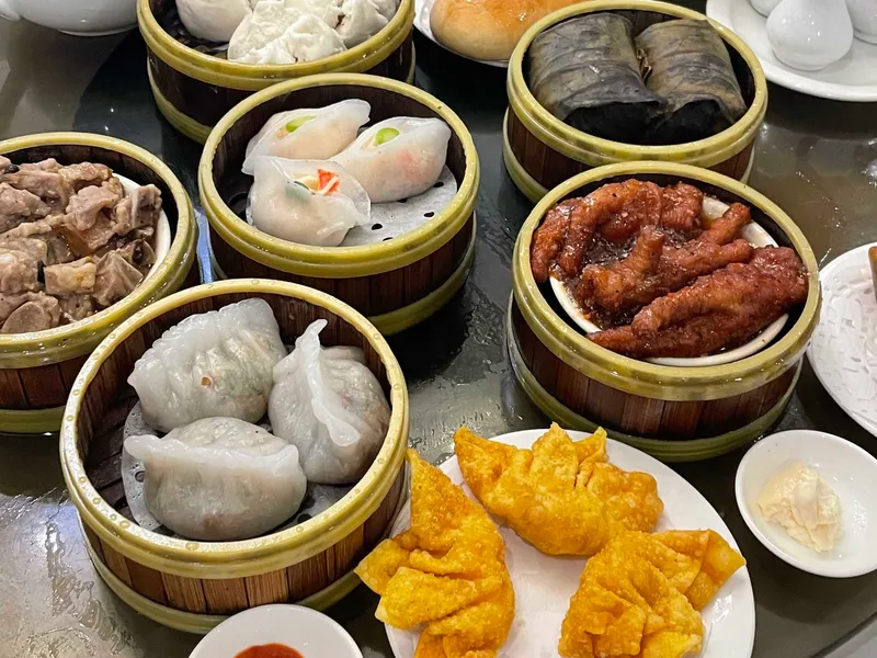 Dim sum in bamboo baskets at Lam’s Kitchen in Charlotte